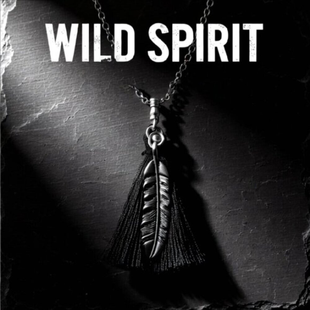 Large Silver Feather & Black Tassel - Cleavage Teaser - Handmade Chain Necklace